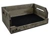 pelíšek pro psa WESTERN 60x40 cm Retro šedo-hnědá patina